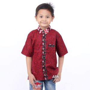 Bisa COD - Kemeja Batik Anak Fashion Batik pria anak usia 1-12 tahun
