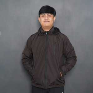 CREDIFOX Jaket gunung bahan taslan JN waterproof sleting tiga - jaket anti air - jaket outdoor