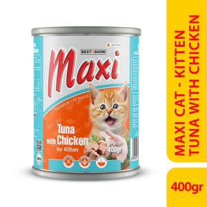 Maxi Cat Kaleng Kitten 400gr - Makanan Basah Kucing
