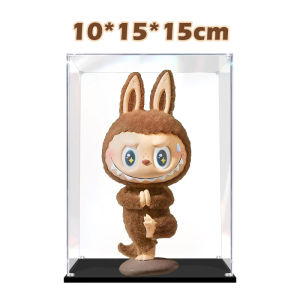 Popmart Transparent Acrylic Display For THE MONSTERS Lazy Yoga Popmart Figurine Labubu Zimomo for Shoes Sneakers Jewelry Collectibles 手办展示盒收纳