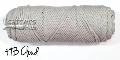 8-ply soft milk cotton yarn (White Grey Black) for crochet knitting