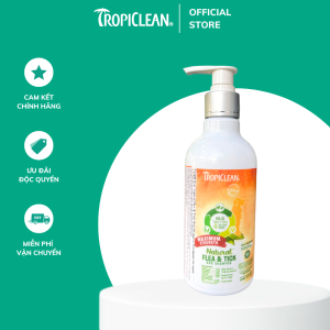 Sữa tắm thiên nhiên phòng và trị ve rận bọ chét cho Chó Mèo TropiClean Natural Kill Fleas Flea & Ticks 592ml
