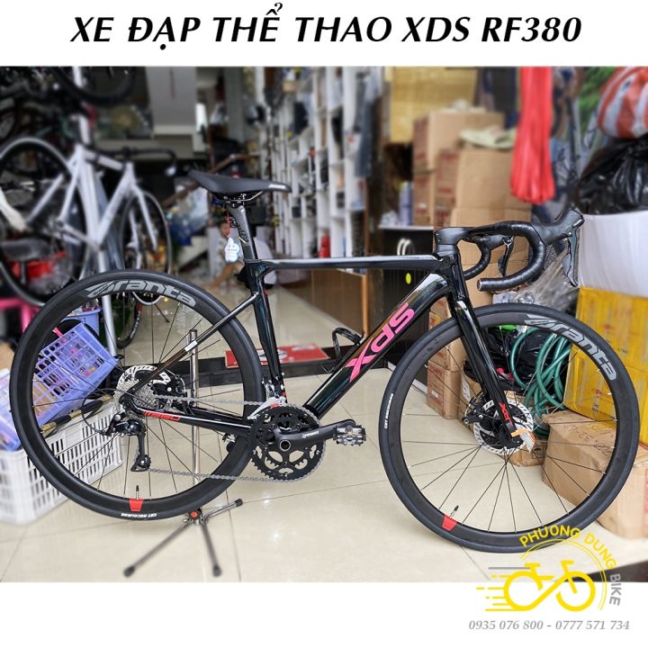Xe đạp thể thao Road XDS RF380 - Khung Nhôm Siêu Nhẹ X6 - Bộ Chuyển Động Shimano Sora 18 Tốc Độ