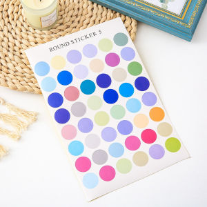 Stiker Dekor Aesthetic Model Dots / Bulat Lucu DIY Design Dekorasi Scrapbook Kreatif STK2016