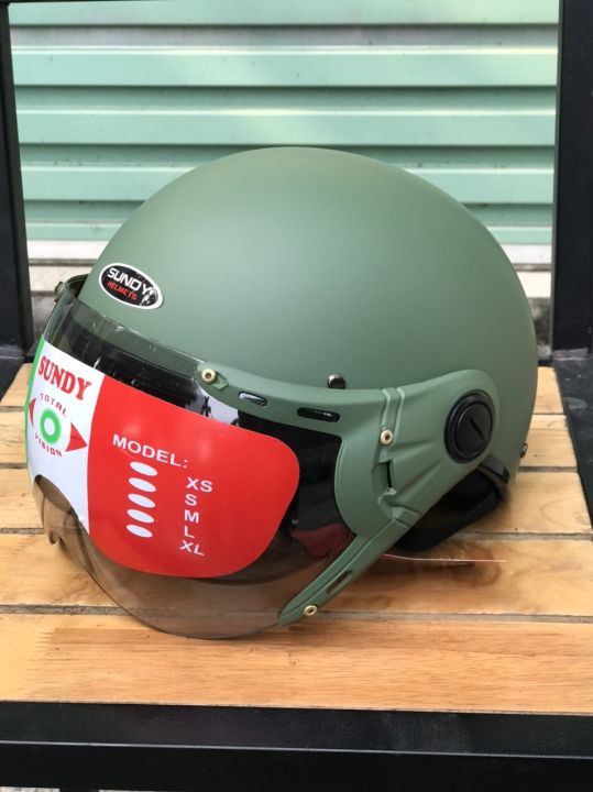 sundy%20a33k%20anti-glare%20half%20head%20helmet%20-%20Image%202