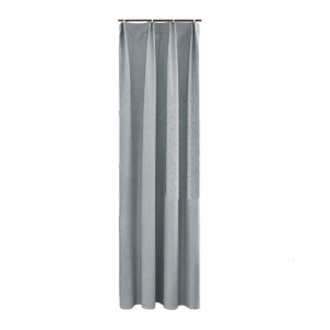 Solid Color Sunlight Blocking Curtain Fade Resistant Polyester Fabric Window Drapw with Hooks For Modern Interior