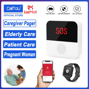 CallToU Tuya Caregiver Pager Wireless Elderly Calling System Emergency Alarm Watch For Elderly/Children/Patient/Pregnant TY03-03WBL