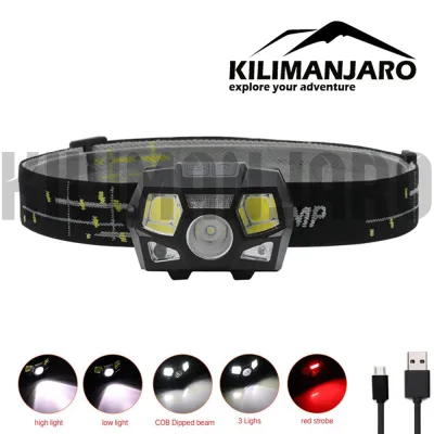 Headlamp outdoor waterproof - Headlamp usb - Sensor- senter kepala- led -bisa cod - headlamp charger