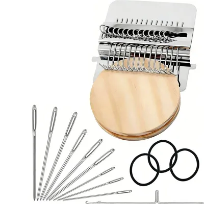 High Quality Knitting Darning Patch Kit Mini Portable Weave Tool for Mending Clothes Socks and Jeans