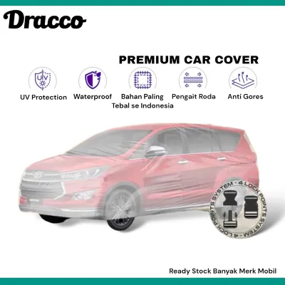 Sarung Mobil Terbaik Semua Tipe | Transparan Anti Air & Debu Tali Pengunci 4 Roda Tebal DRACCO