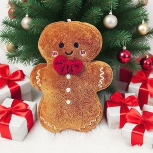 Gingerbread Man Plush Toy Biscuit Peluche Stuffed Cookie Soft Doll Christmas Party Decor Friends Birthday Xmas Gifts