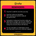 VIU Premium Subscriptions (3Days/7Days/30Days exclusive access from the Philippines only). 