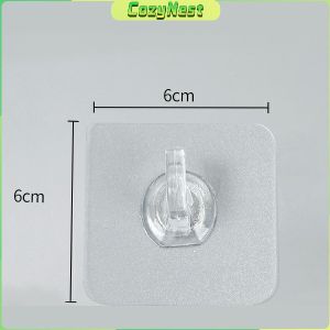 C.N. Adhesive Wall Hook Reusable Anti-skid Traceless Heavy Duty Stick on Bathroom Kitchen 10 Pcs