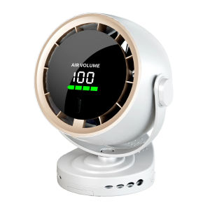 Digital Display Desktop Remote Control Fan 720 Degree Rotation Adjustable Clip-on Fan Office High Speed Turbine Powerful Fan