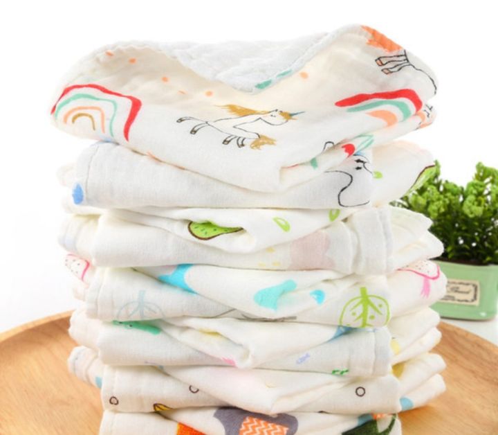 The Original 3pcs of Soft Face Towel Gauze Muslin Six Layer Cotton Baby