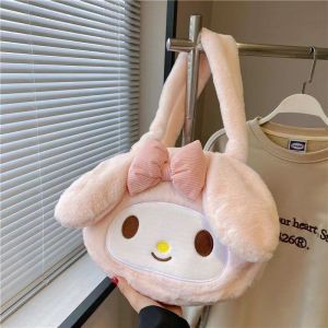 Beg Lotso🧸草莓熊包包 Lotso Plush Shoulder Bag 可爱卡通大容量手提单肩斜挎包 Cute Crossbody Tote Handbag Fashion Bag Gift