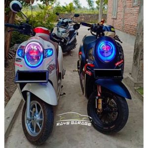 LAMPU ALIS AKSESORIS VARIASI NMAX XMAX PCX MIO SCOOPY BEAT VINO VARIO AEROX NINJA 10/25/30cm