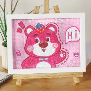 Sanrio Kuromi diamond painting children DIY handmade cartoon diamond paste painting with photo frame high value toys birthday gift small gifts 钻石贴画