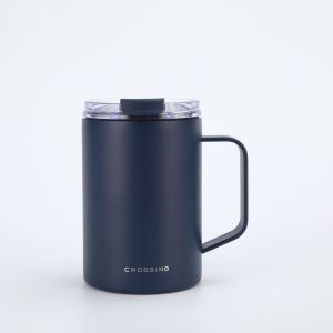 Crossing Neo V2 Insulated Stainless Steel Leakproof Lid Ceramic Mug With Handle And Silicone Base 400ml/500ml