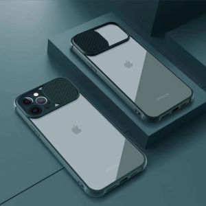 FOX Case Vivo Y01 Y15S IQoo U5x Slide Case Clear Melindungi Kamera Privasi Penutup Belakang bamper Transparant