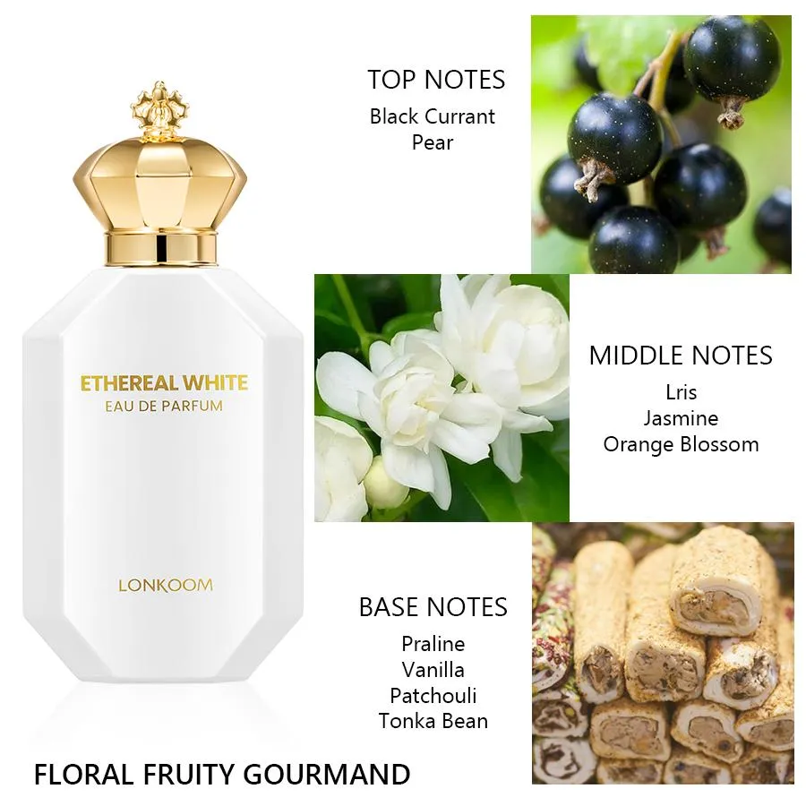 LONKOOM Dark Allure/Ethereal White Eau De Toilette Perfume EDT