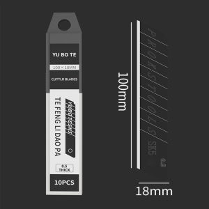 High Quality 18mm Black Cutter Blade 10pcs Replaceable Blades