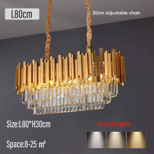 Crystal chandelier living room modern household lamp bedroom dining room hotel decorative chandelier