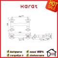 KARAT FAUCET ก๊อกผสมติดผนังแบบหมุน ติดผนัง สำหรับฝักบัวสายอ่อน SW81-50C สีโครมเงา วาล์วฝักบัว ก๊อกฝักบัวกะรัต ของแท้100%. 