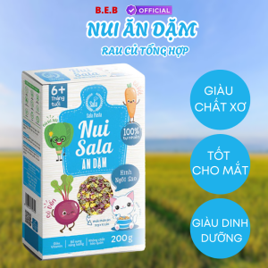 Nui Hữu Cơ Ngôi Sao Ăn Dặm Giàu Vi Chất Cho Bé Yêu Chuẩn Chính Hãng Hộp 200gr Sala