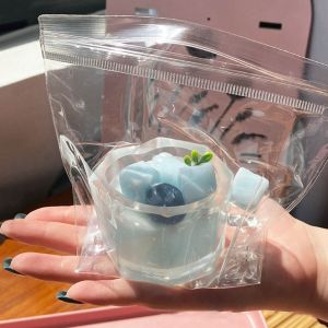 FUNG MALL Slow Rebound Strawberry Milk Shake Squeeze Toy Cake Beverage Design Milk Tea Cup Design Imitation Dessert Toy Trick Gift 5.5CM Stress Relieving Toy Kids Toy