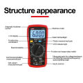 UNI-T Digital Automotive Multimeter Car UT105+ UT107+ AC DC Current Tester Voltmeter Capacimeter Frequency Meter Temperature. 