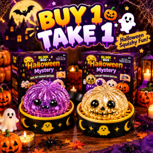 Buy1take3 Shiny Dumpling Slow-Rebound Squeezable Toy Halloween Theme Educational Toy Cute Expressions Stress Relief Safe Materials Halloween Gift Childrens Birthday Gift Holiday Souvenir