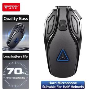 🇲🇾MOTOWOLF BH1 Motorcycle Earphones Helmet Headset Bluetooth 5.4 Headphones Wireless Earphone Handsfree Stereo Earbud