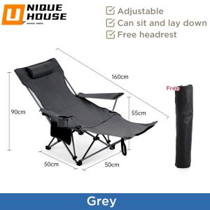 Camping Chair Outdoor Chair Folding Camping Chair with Leg Rest Folding Chair Kerusi Lipat Tidur Portable Chair Lazy Chairs Outdoor Fishing Chair