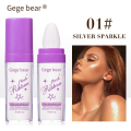 Gege Bear Flash Ribbon Highlight Powder Stick Face Body Brighten Natural Contouring Powder Highlighter Powder Brightens Whole Body Glitter Flash Ribbon Highlight Powder. 