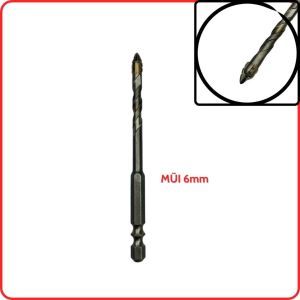 MŨI KHOAN RĂNG CƯA mũi khoan đa năng 4 cạnh thế hệ mới khoan gạch đá bê tông kim loại gỗ kính - Sỉ Dụng Cụ Tốt