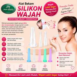 Alat Bekam Silikon Wajah - Vakum Hisap Wajah - Cangkir Pijat