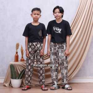 Celana Panjang Pria Kolor Santai Pinggang Karet Dewasa Motif Batik Katun Tebal Premium