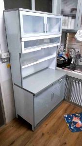 ตู้ครัวอลูมิเนียมแท้ 100% ทรงสูง SIZE 100 CM