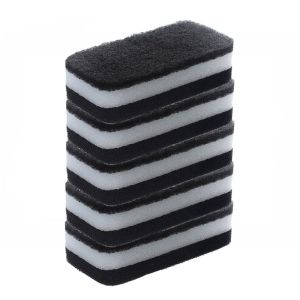GEMMA Strong Cleaning 5 Pcs Thickened Wipe the Table Household Wash Dishes Two-sided Cleaning Imitation loofah Kitchen Supplies Scouring Pad Magic Sponge Sponge Brush Cleaning Wipe