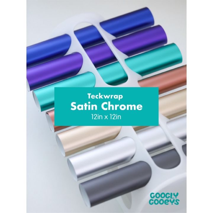 Teckwrap Satin Chrome Adhesive Vinyl Stickers 12x12 | Lazada PH