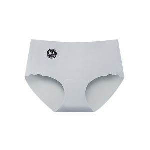 Ultra-thin Ice Silk Nude Underwear Seamless Lightweight Solid Color Mid-waist Womens High Elastic Breathable Bottom Crotch Underwear