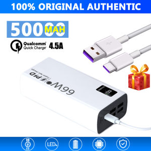 EAST High Quality original brand 80000MAH heavy duty 66W 4.5A fast charging powerbank 12000MAH 30000MAH 50000mah Power Bank Micro/ Type-C Input USB Output Portable Power Bank Li-polymer Battery Powerbank Original for HUAWEI Samsung Xiaomi OPPO vivo realm