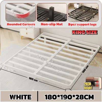 Folding Bed Office Lunch Break Bed Household Simple Single Bed Double Wooden Bed Camp Bed Hospital Escort Bed Portable Nap Bed Rental Steel bed 187cm*width 100cm silver bar grid