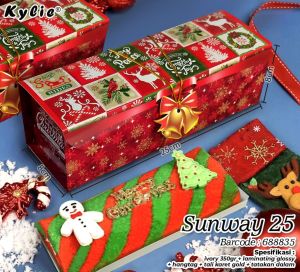Dus Box Bplu Gulung Natal 25cm Cake / Cookies Christmas