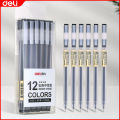 Deli 5 Colors Gel Pen 0.5mm Ballpen Set For School Supplies Sign Pen Stationery Ballpen A119 1Pc. 