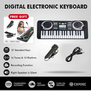 เปียโนอิเล็กทรอนิกส์ เปียโนเด็ก คีย์บอร์ด 61 พร้อมไมโครโฟน เปียโนเด็ก ผู้เริ่มเรียนใหม่เปียโนอิเล็กทรอนิกส์พกพา 200 โทน เปียนโนเด็ก