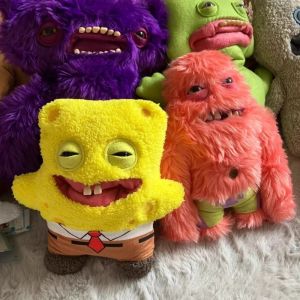 Spongebob Fuggler Figure Toys Blind Box Funny Ugly Tooth Monsters Fugglers Action Figurine Collectible Model Dolls Gift Kids