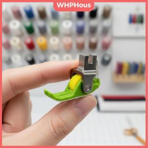WHPHous Flat Car Sewing Machine Presser Foot 2 Roller Wheels Universal Attachment for Industrial Use Thick and Thin Fabric Sewing Tasks
