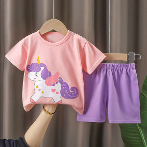 0-4yrs Baby kids terno for girl T-shirt /shorts